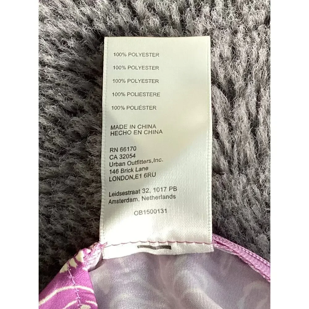 NWT Free People Womens High Waist Slit Maxi Skirt Mulberry Floral Purple Size 12